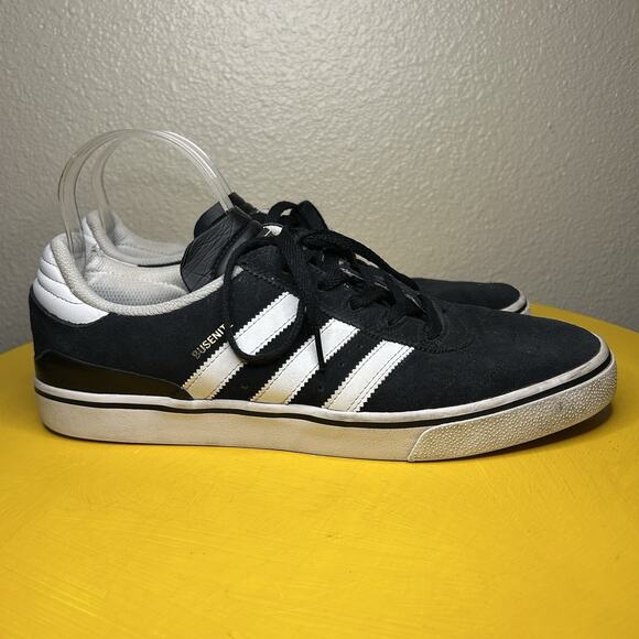 Adidas Busenitz Vulc Black Athletic Running Sneakers Shoes Trainers Men’s 11.5 - Picture 1 of 15